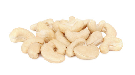 Pile of cashew nuts (isolated)