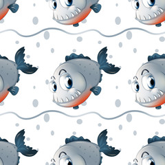 A wallpaper design with big fishes