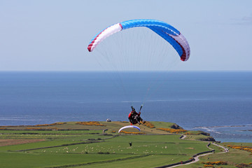 paraglider over Rhossili