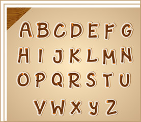 Letters of the alphabet