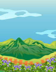 Obraz premium The high mountains