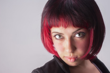 Portrait with red hair