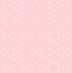 Seamless strawberry vector pattern