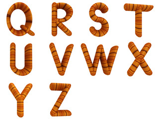 Wooden Alphabet set