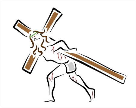 jesucrito con la cruz