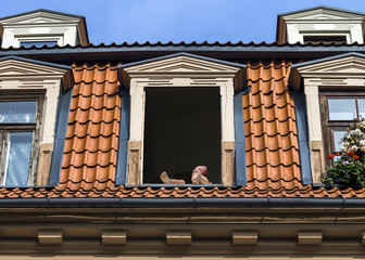 Day off in old city, Latvia