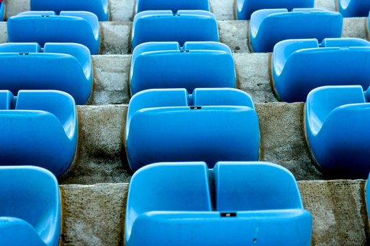 Football stadium chairs stands