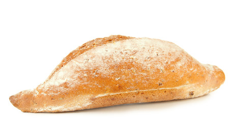Hot tasty bread, isolated on white