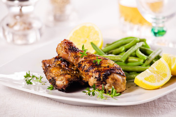 Chicken Leg And French Beans