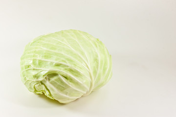 Fototapeta premium cabbage on white paper