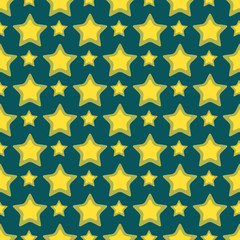 Seamless yellow stars