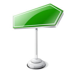 Information road traffic sign isolated on white.