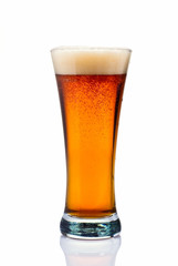 Amber Lager Isolated On White