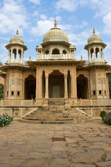 Fototapeta premium Gatore Ki Chhatriyan, Jaipur, Rajasthan, India.