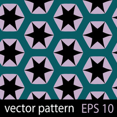 Abstract geometric floral pattern