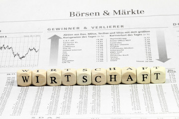 Fototapeta premium Wirtschaft