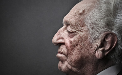 profile elderly man