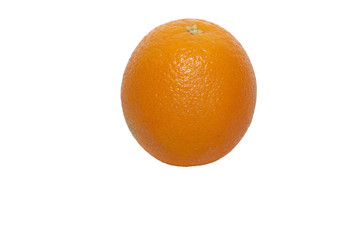 ripe juicy orange on white