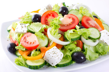 Fresh vegetable salad