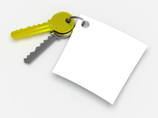 key and paper