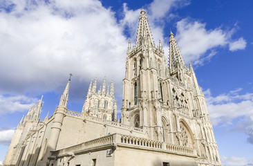 Fototapeta premium Burgos Cathedral. Famous Spanish Landmark.