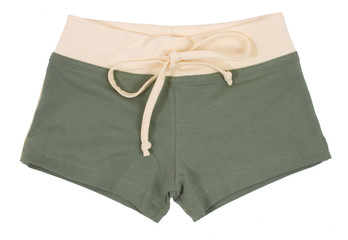 Shorts Woman sport. Isolated on white background