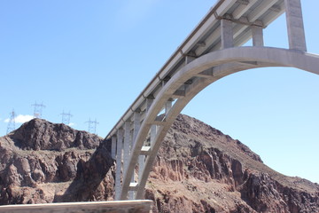 TheHoover Dam  bridge, between Arizona and Nevada -april 2013