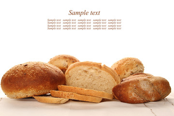 Isolated bread