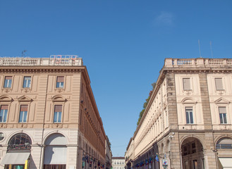 Fototapeta na wymiar Via Roma w Turynie