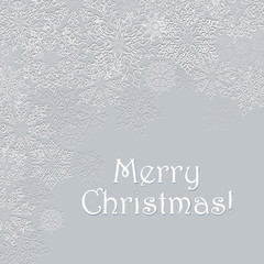 Snowflakes frame. Christmas greeting card. Vector.