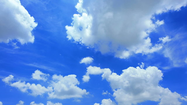 Blue Sky and Cloud Time lapse