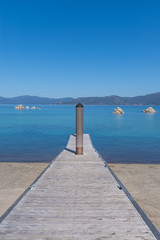 Naklejka premium Lake Tahoe Boat Pier