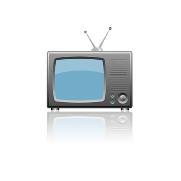 Television icon isolated on white background.