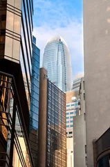 Fotobehang IFC and office buildings, Hong Kong © Stripped Pixel