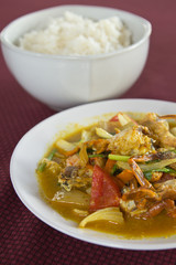 fried crab with rice
