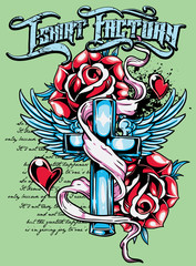 Cross roses