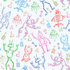 seamless robots pattern