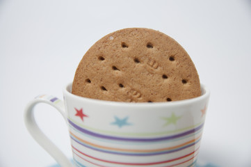 Galleta en taza