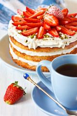 Strawberry cake.