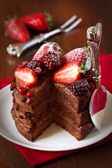 Chocolate cake.