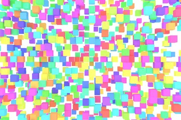 カラフルなブロックの素材