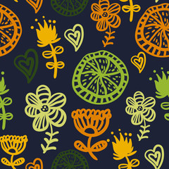 seamless floral ornament