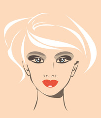 portrait of beautiful young girl