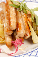 sausages with cabbage