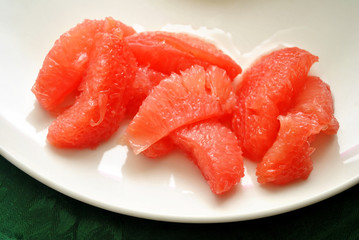 Healthy Pink Grapefruit Sections