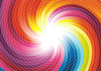 Obraz premium Rainbow swirl - abstract colorful background