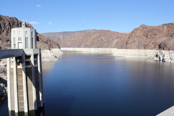 The famous Hoover Dam,Nevada,america,2013