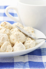 Almond cookies and cup