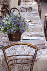 italian restaurant tables