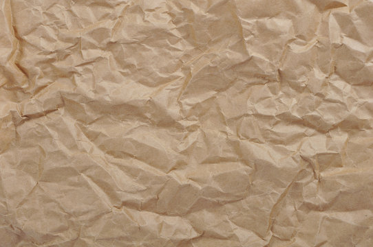 Brown Crumpled Paper